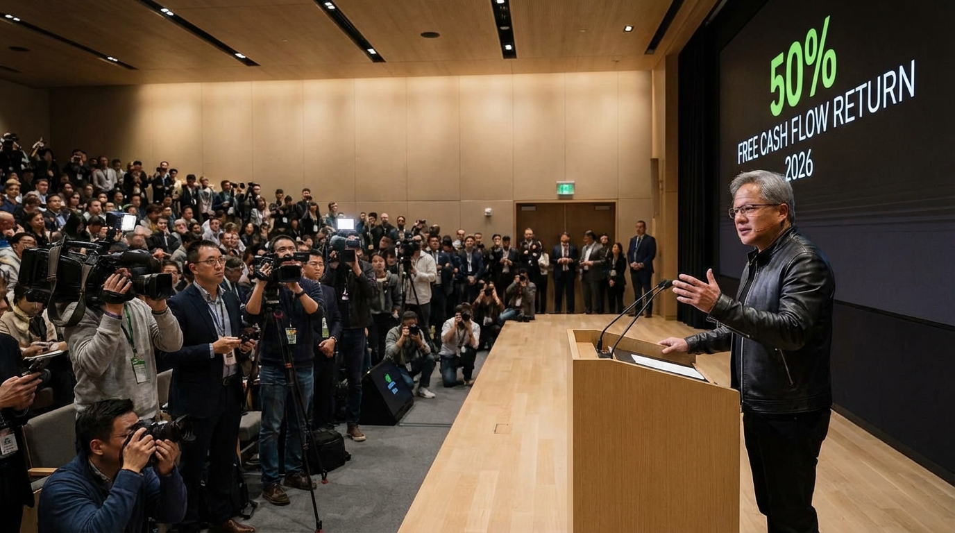 NVIDIA CEO Announces 50% Free Cash Flow Return to Shareholders in 2026