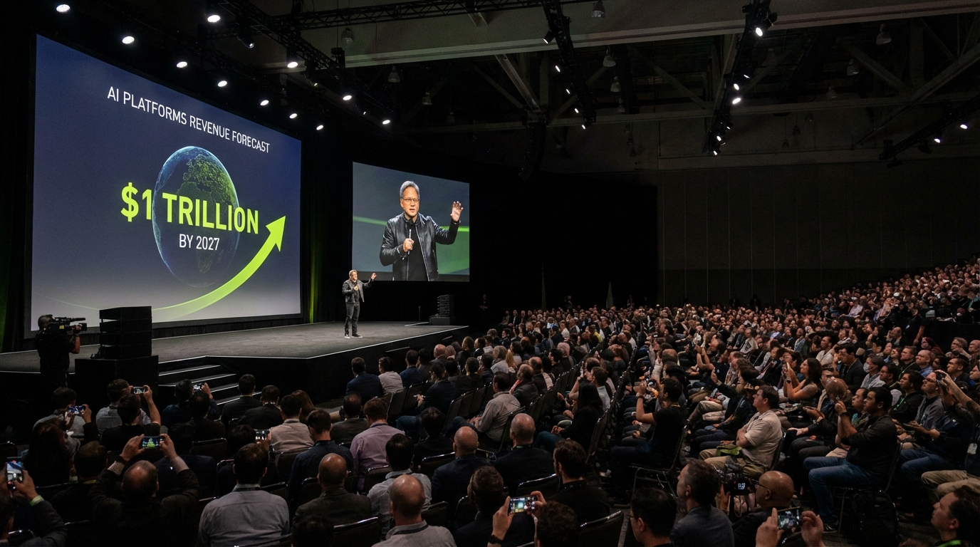 NVIDIA CEO Projects $1 Trillion Revenue for AI Platforms by 2027