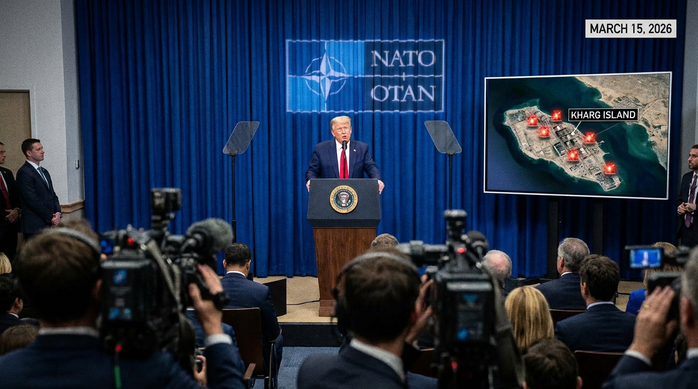 Trump Warns NATO Over Iran Help, Confirms US Strikes on Kharg Island
