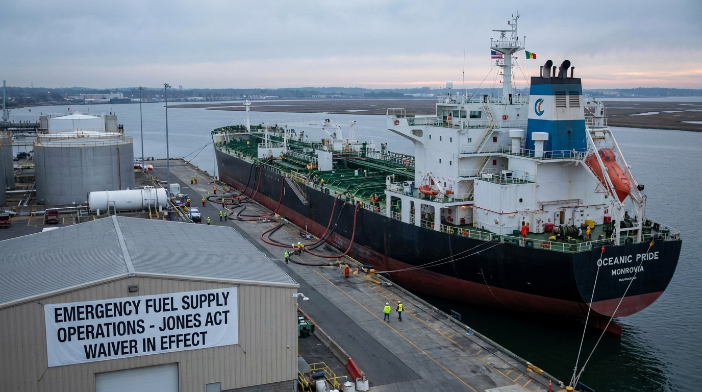 U.S. Waives Jones Act Following Iranian Gas Field Attack